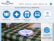 Tablet Screenshot of allcall.se